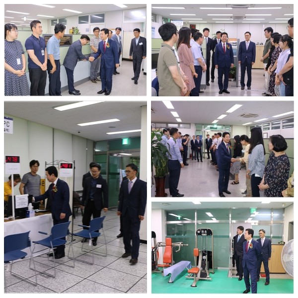 ▲ 순시하시는 모습